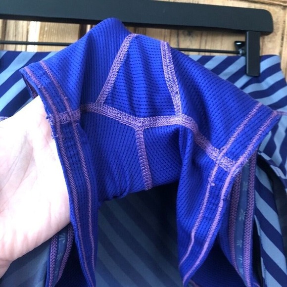 Athleta Swagger Fly By Purple Striped Skort Skirt Athletic Womens Size Small - Picture 8 of 13